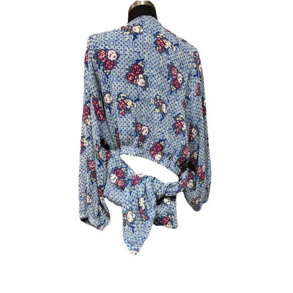 The Odells V-Neck Wrap Top Anthropologie XL - Picture 11 of 15